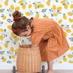 Lilipinso Papier Peint Louise Citrons Jaunes - Outlet