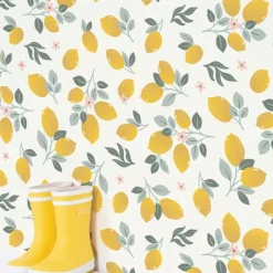 Lilipinso Papier Peint Louise Citrons Jaunes - Outlet