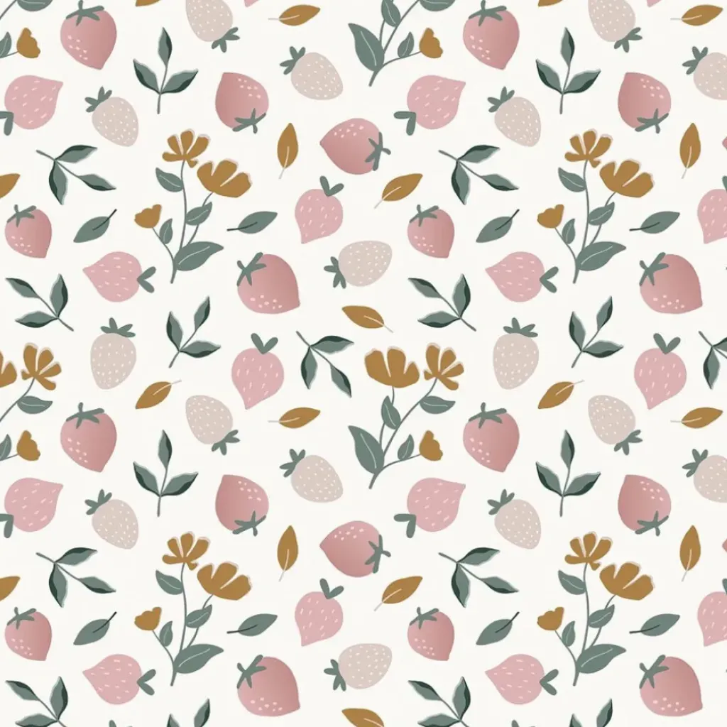 Lilipinso Papier Peint Louise Fraises - New