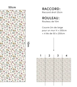 Lilipinso Papier Peint Louise Fraises - New