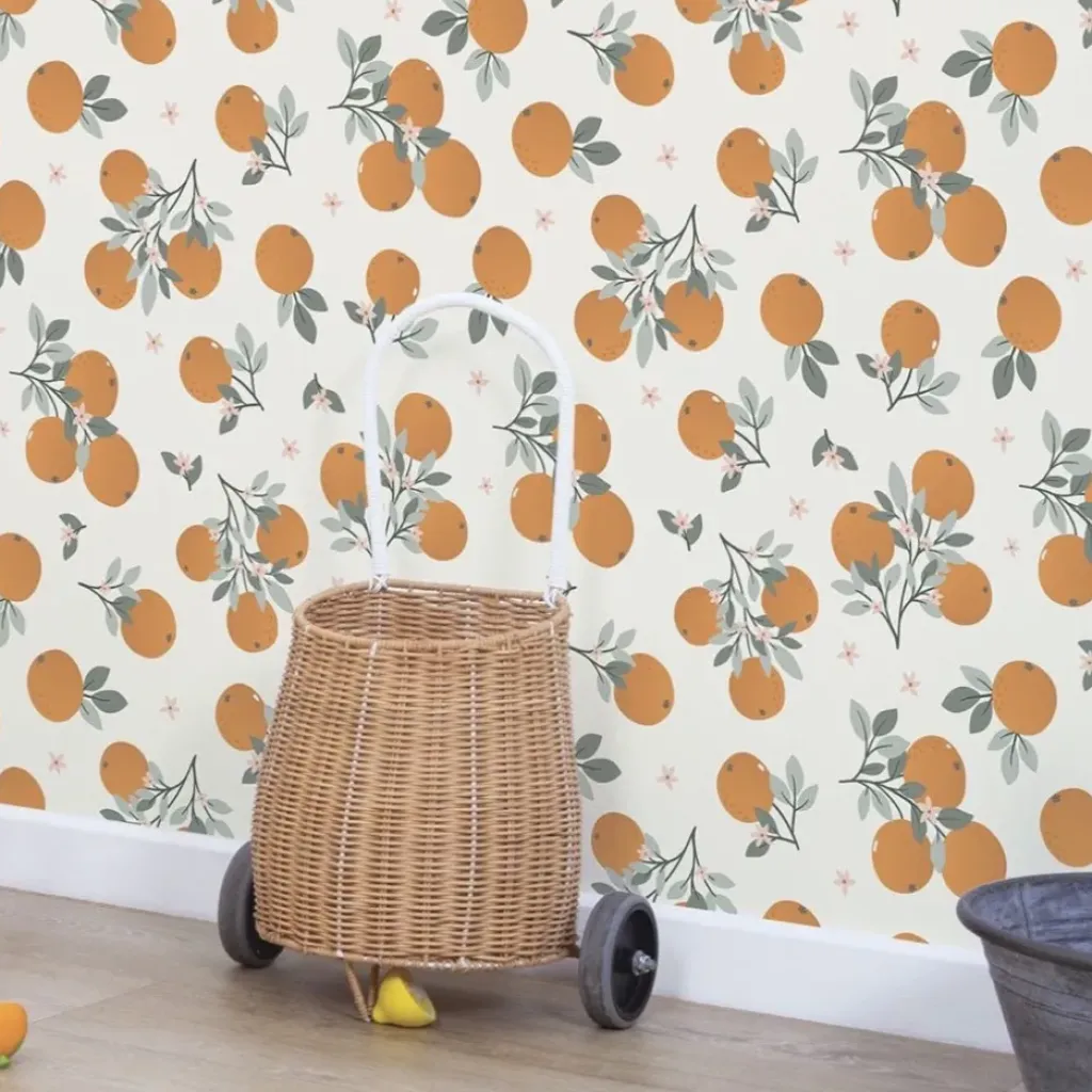 Lilipinso Papier Peint Louise Oranges - Outlet