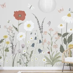 Lilipinso Papier Peint Panoramique Floral Peacok - New