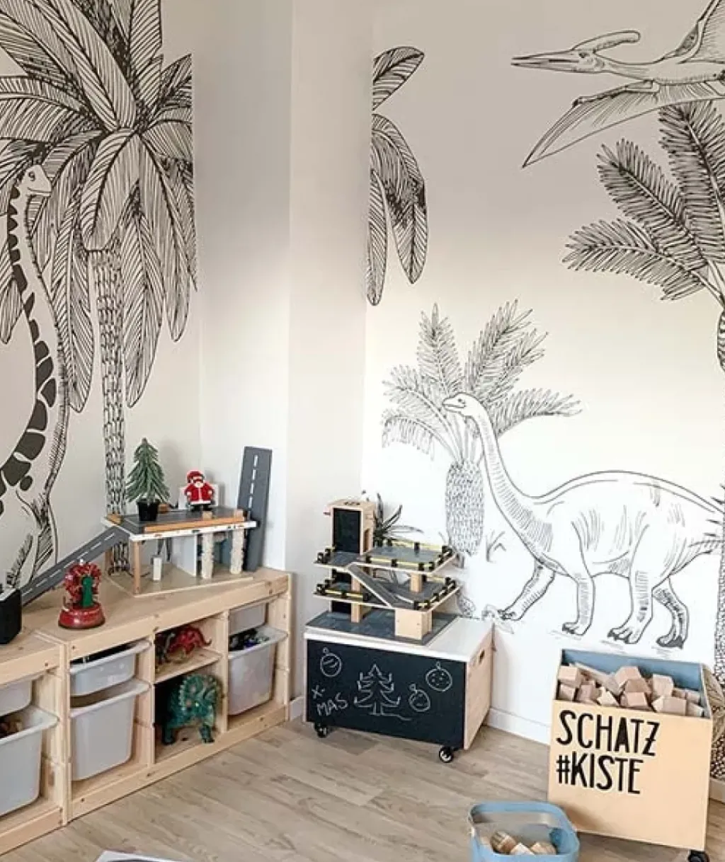 Lilipinso Papier Peint Panoramique Dinosaures - Discount