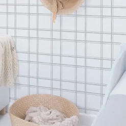 Lilipinso Papier Peint Picnic Day Motif Graphique Bleu Gris - Best