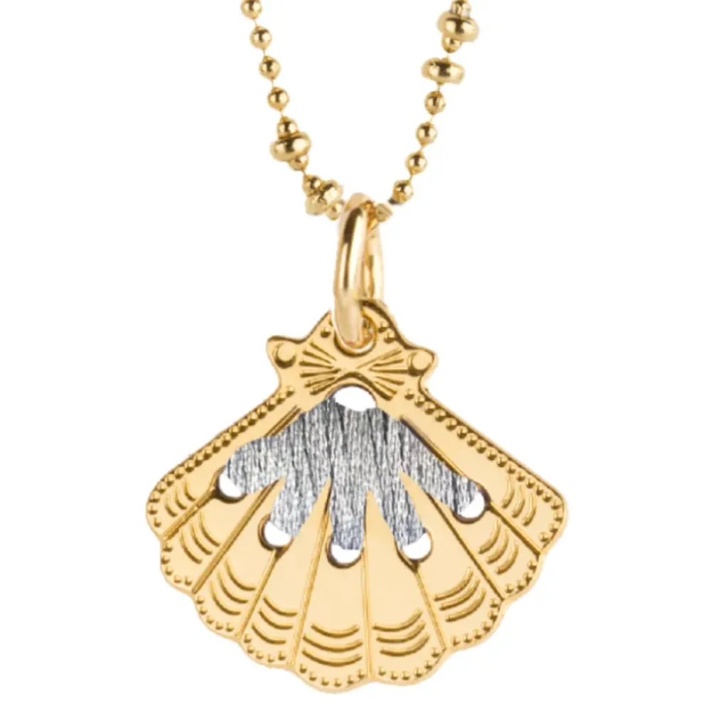 Camille Enrico Pendentif Amulette Coquillage Or Silver - Online