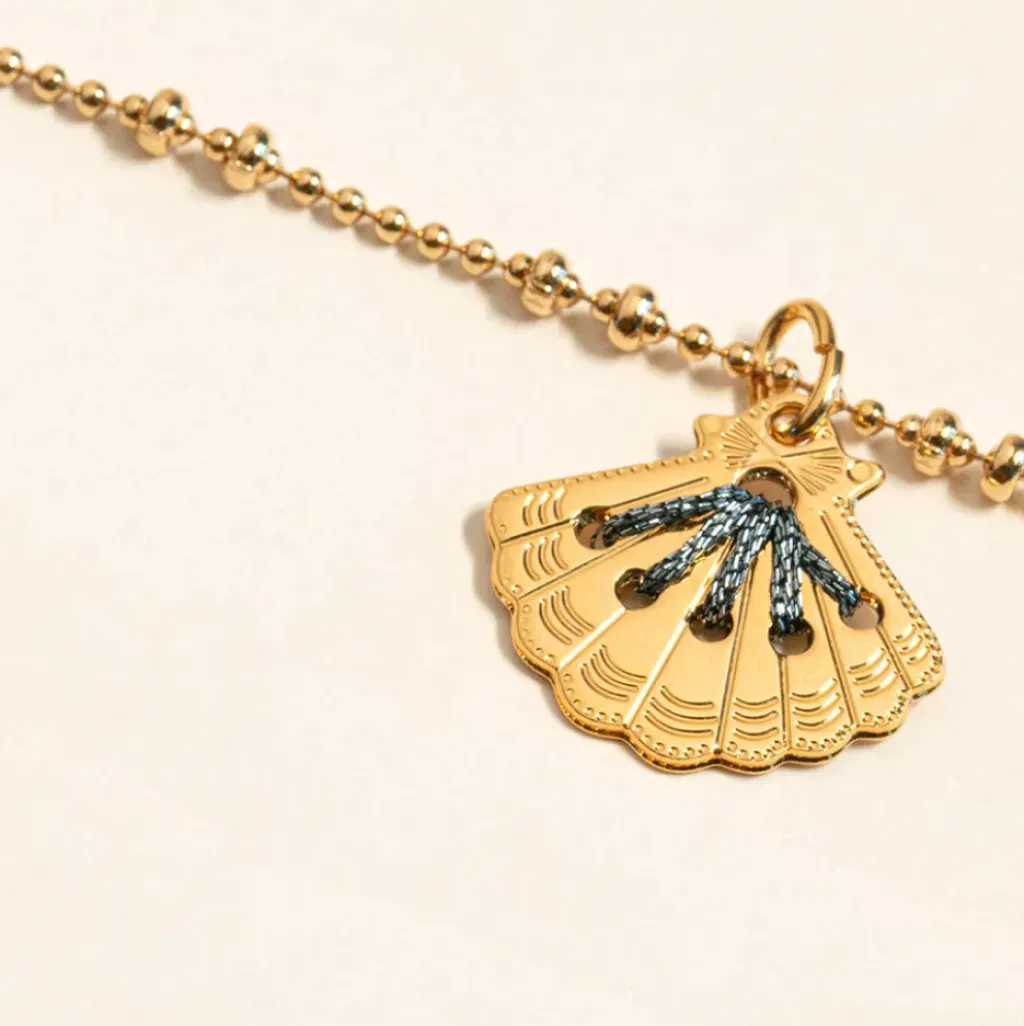 Camille Enrico Pendentif Amulette Coquillage Or Silver - Online