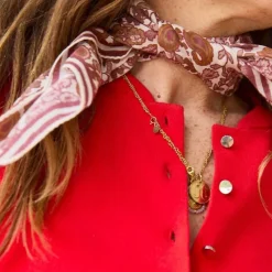 Gabrielle Paris Petit Foulard Arabesque Bordeaux - Best