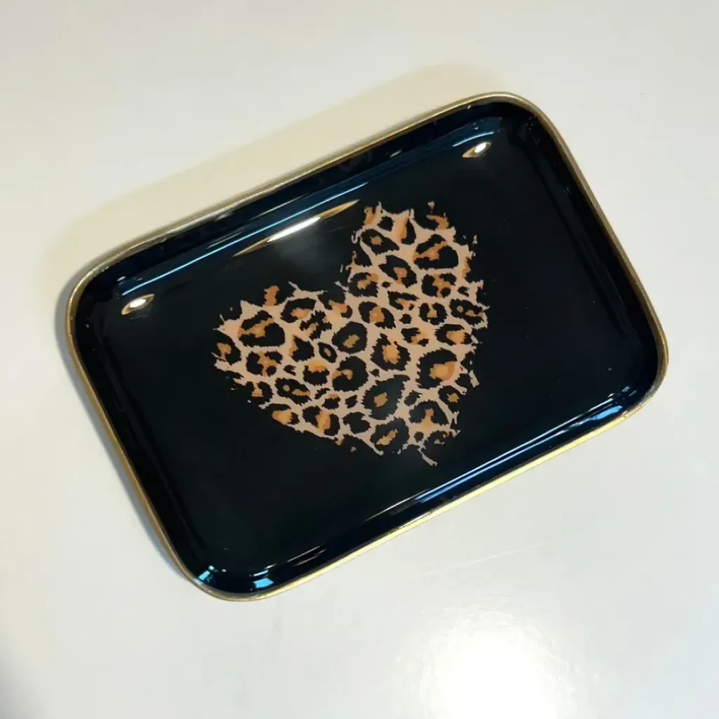 Cabinet Mode Thérapie Paris Petit Plateau Cœur Léopard - Cabinet Mode Thérapie Sale