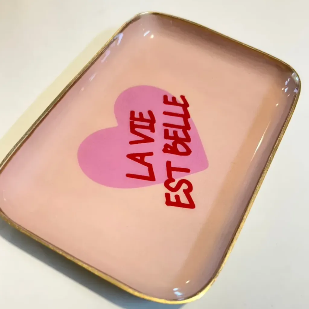 Cabinet Mode Thérapie Paris Petit Plateau "La Vie est Belle" - Cabinet Mode Thérapie Sale