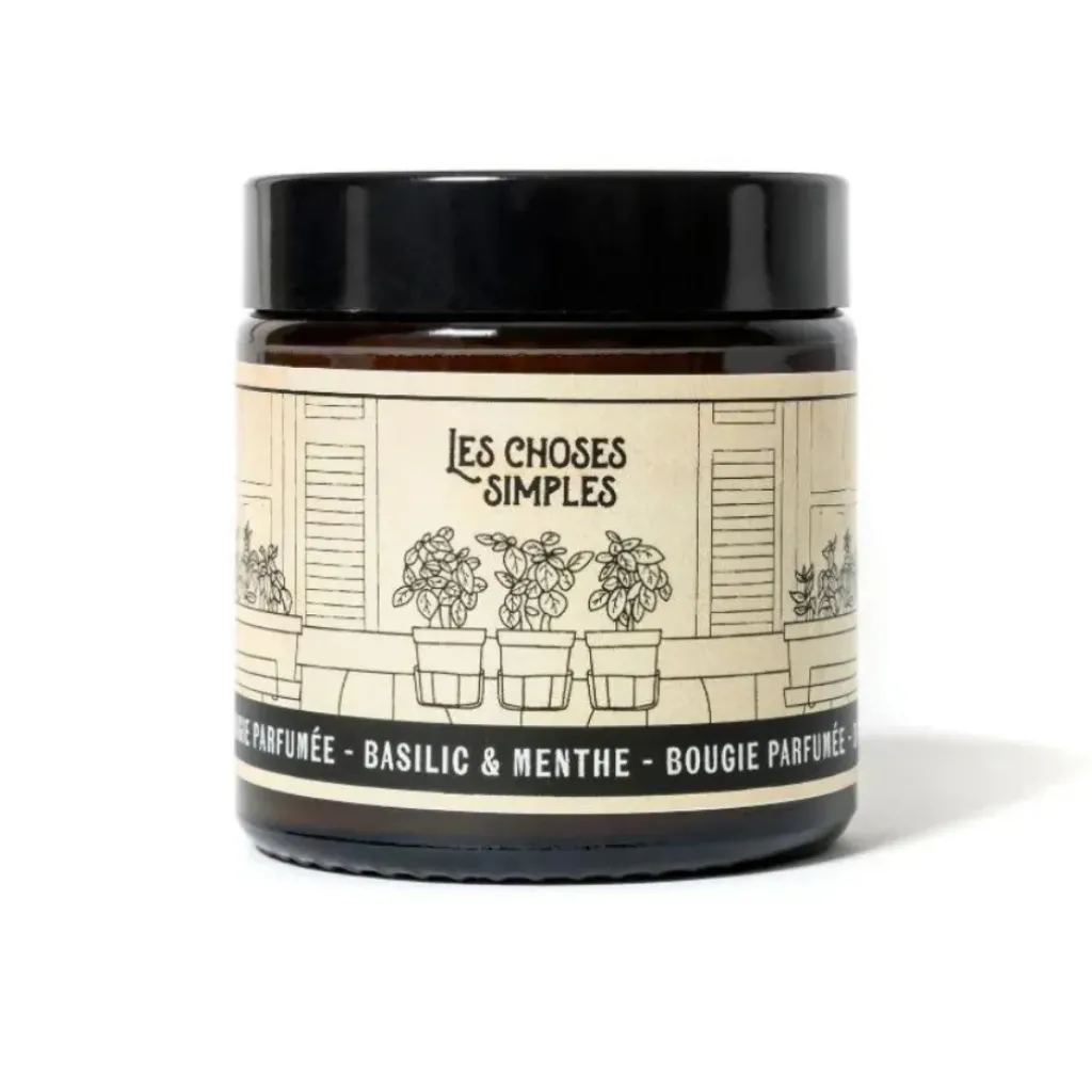 Les Choses Simples Petite Bougie Basilic & Menthe - Online