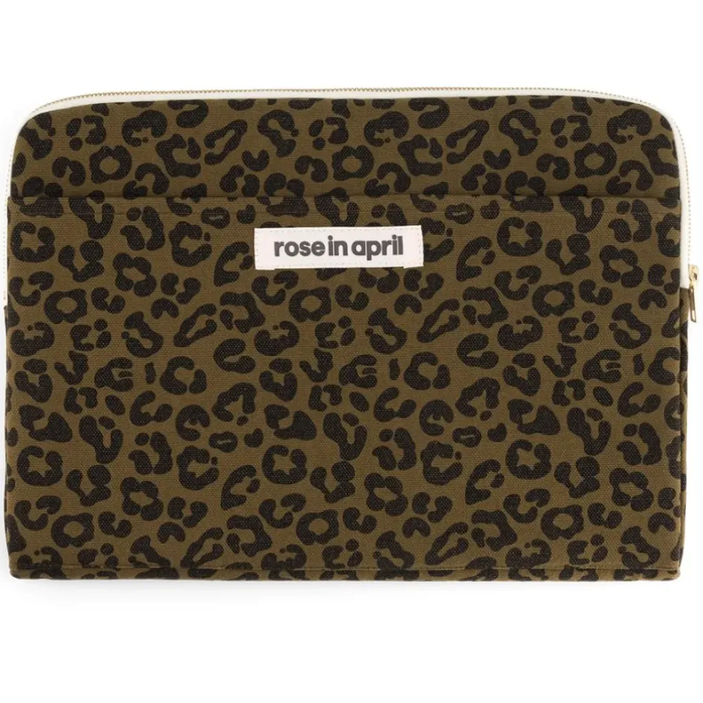 Rose In April Pochette Ordinateur Octave Graou Olive - New