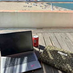 Rose In April Pochette Ordinateur Octave Graou Olive - New