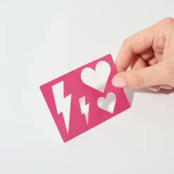 Sisi La Paillette Pochoir Cœur - Si Si la Paillette Hot