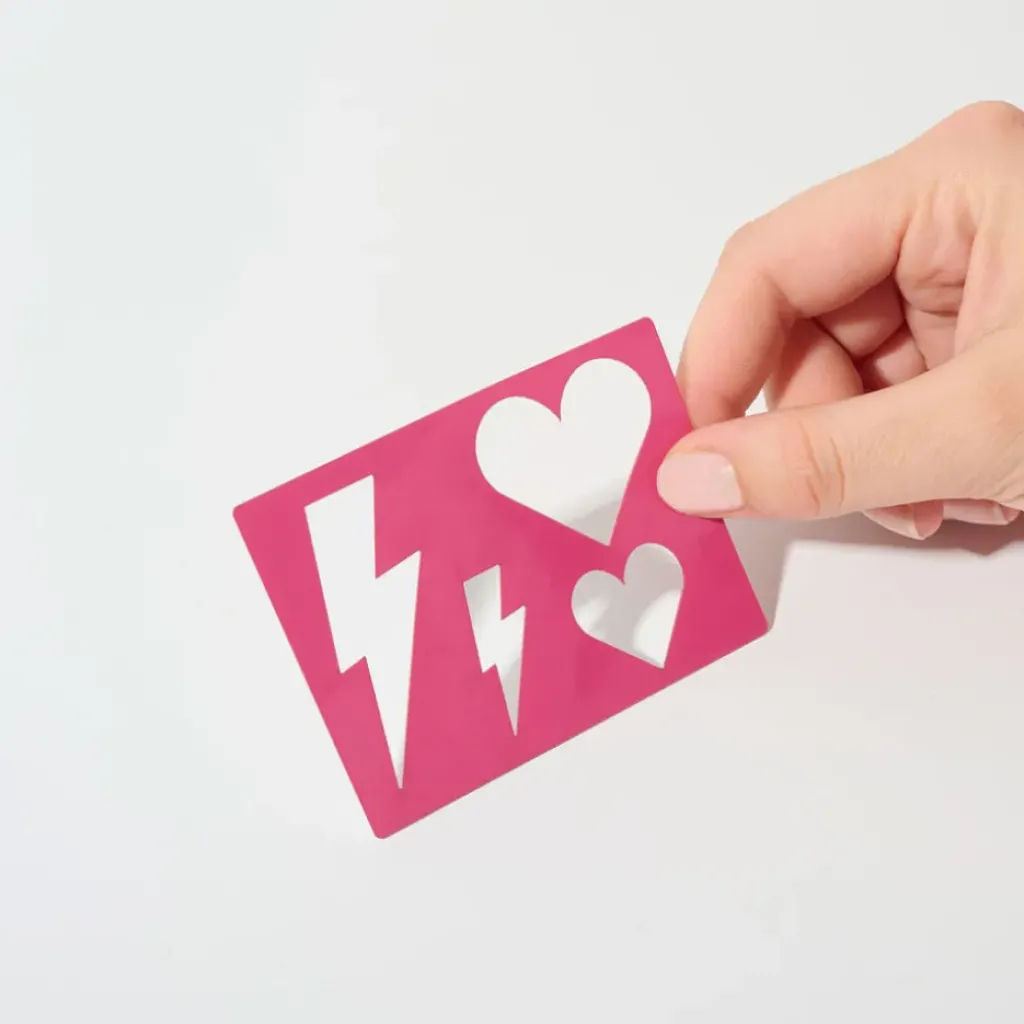 Sisi La Paillette Pochoir Cœur - Si Si la Paillette Hot