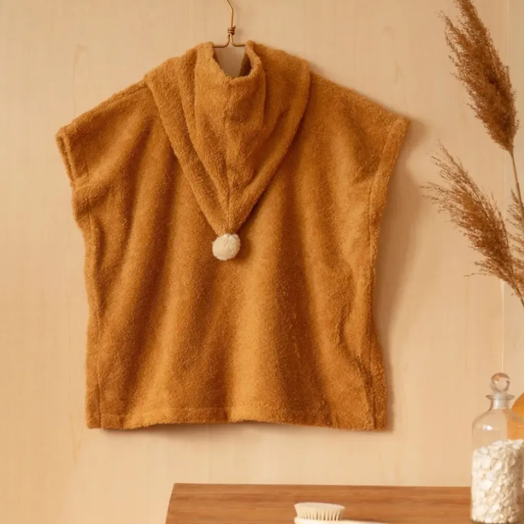 nobodinoz Poncho de Bain Caramel - Sale