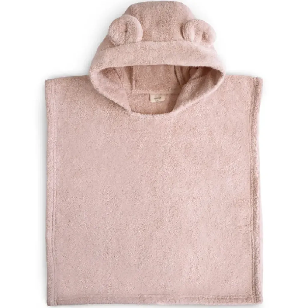 Mushie Poncho Ourson Rose - Sale