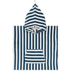 Rose In April Poncho Suzon Rayures Bleu Midnight - Discount