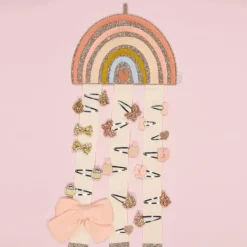Luciole et Petit Pois Porte Barrettes Mural Arc-en-ciel - Online