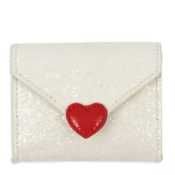 Konges Slojd Porte Monnaie Lettre d'Amour Paillettes Crème - Hot