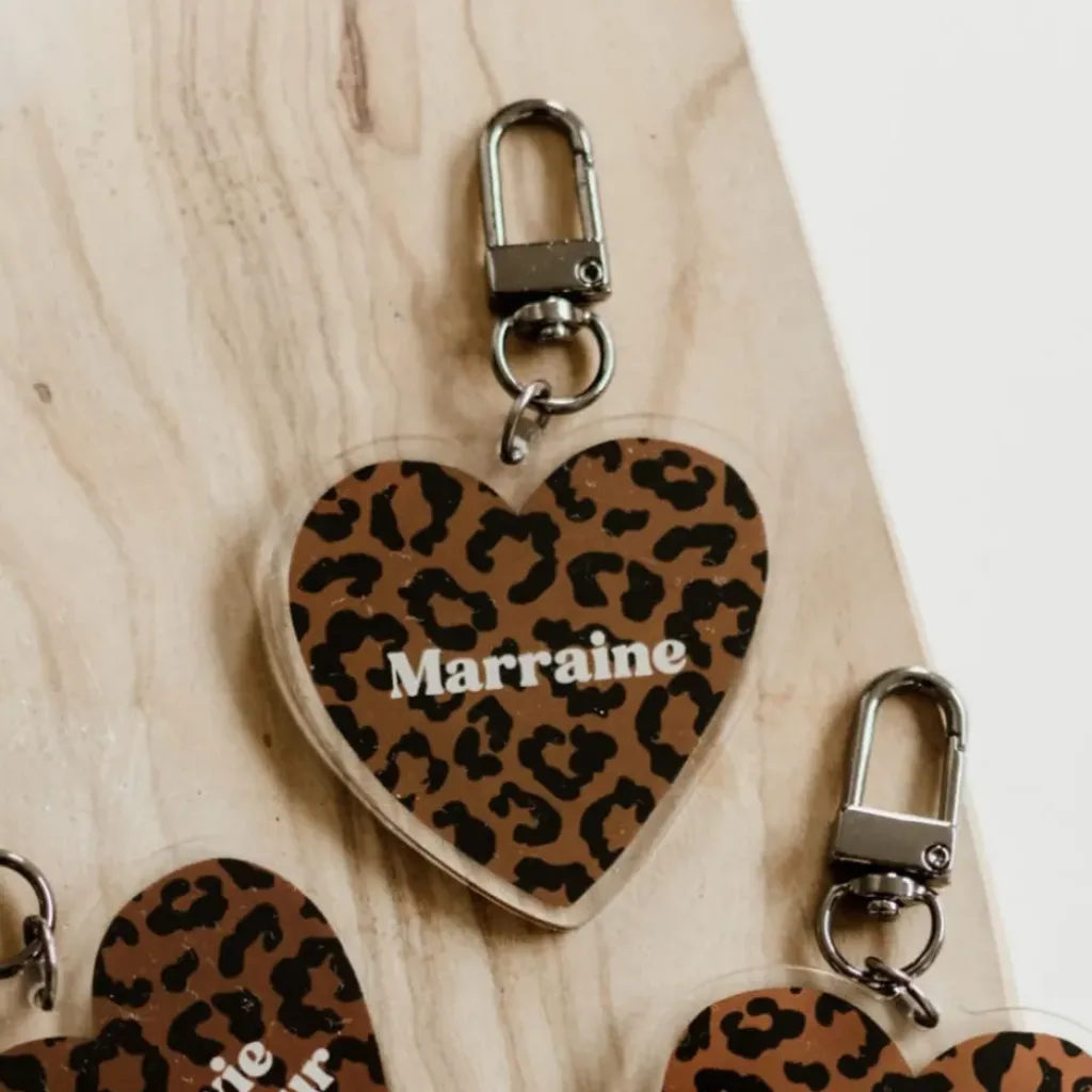 Mon Petit Léon Porte-Clés "Marraine" - New