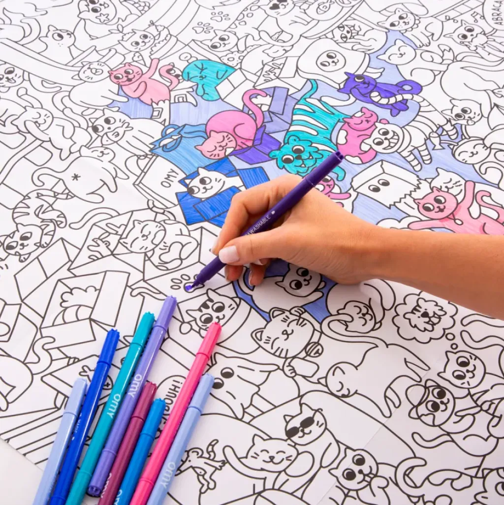 OMY Poster à Colorier Kitty - Best