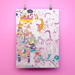 OMY Poster Géant à Colorier Lily - Best