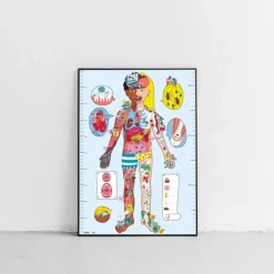 omy Poster Géant à Stickers My Body - Hot