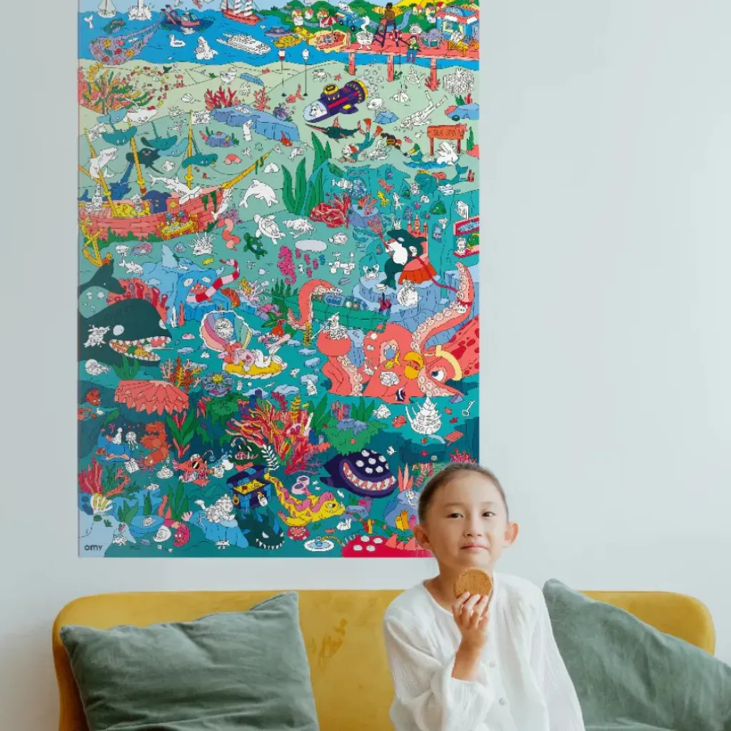 omy Poster Ocean Cherche & Trouve - New