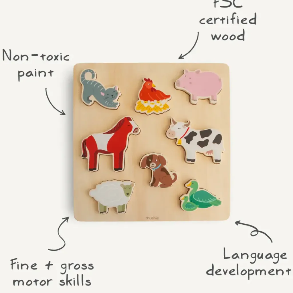 Mushie Puzzle Ferme - Clearance