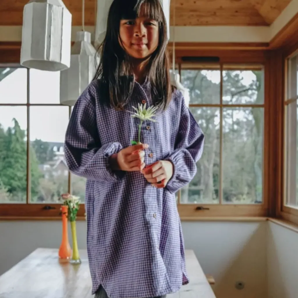 Marlot Paris Robe Anna Mini Vichy Bleu - Discount