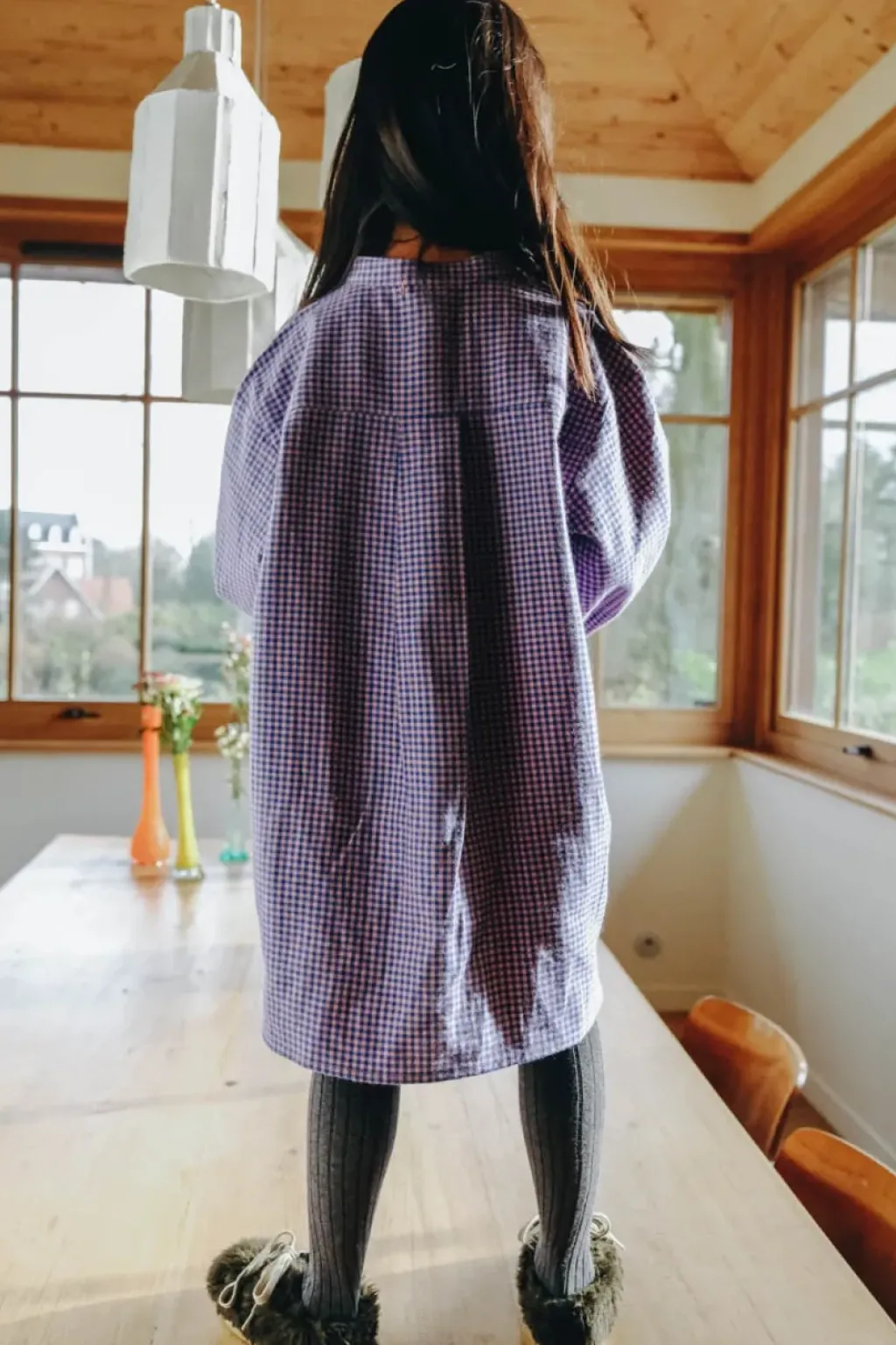 Marlot Paris Robe Anna Mini Vichy Bleu - Discount