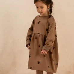 Studio Bohème Robe Hoy Chocolat Pommes - Clearance