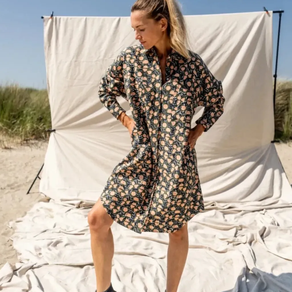 Apaches Collections Robe Ritika Tulipe Kaki - Outlet