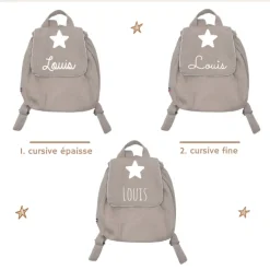 Oh la la Paris Sac à Dos Personnalisable Double Gaze Beige - Best