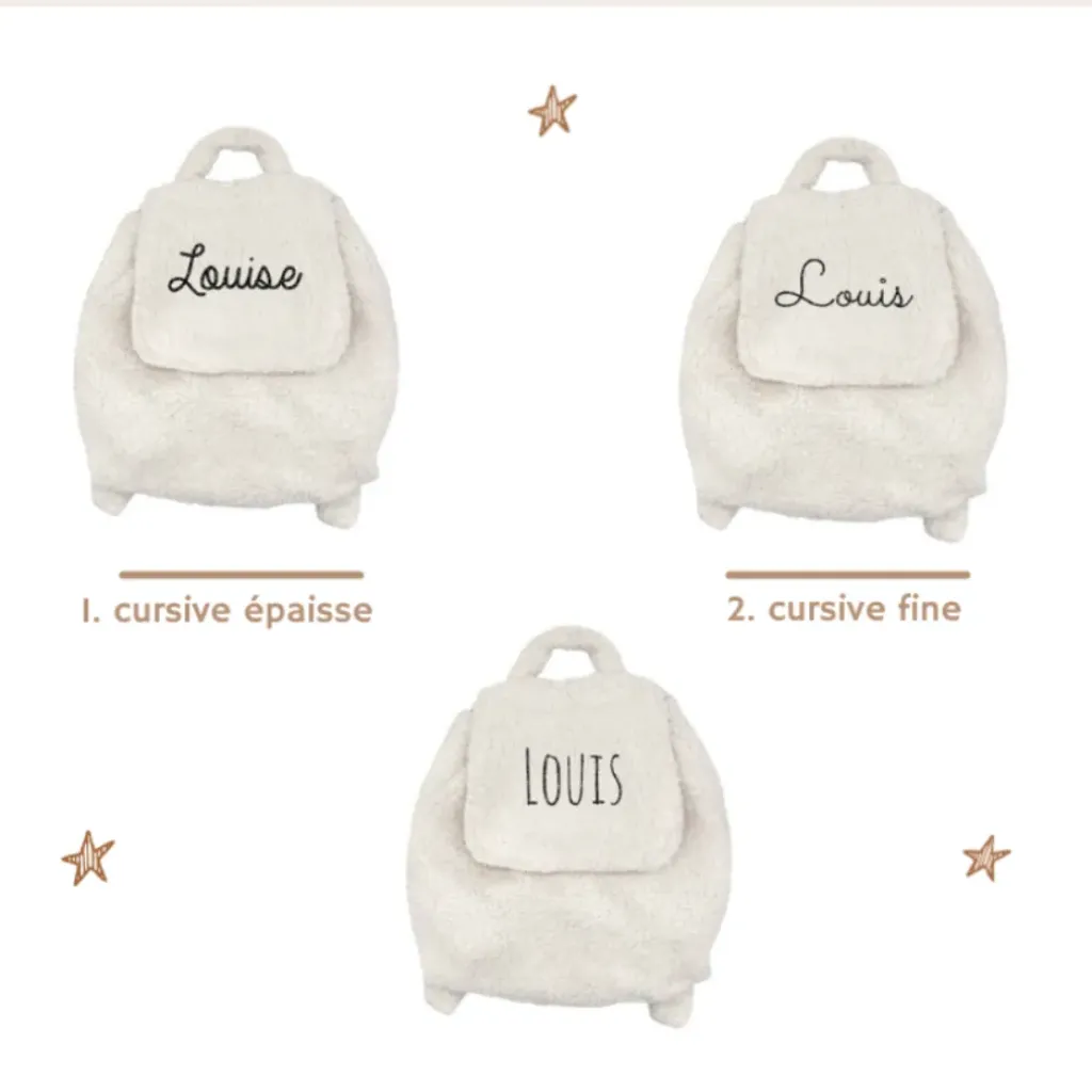 Oh la la Paris Sac à Dos Personnalisable Moumoute - Outlet