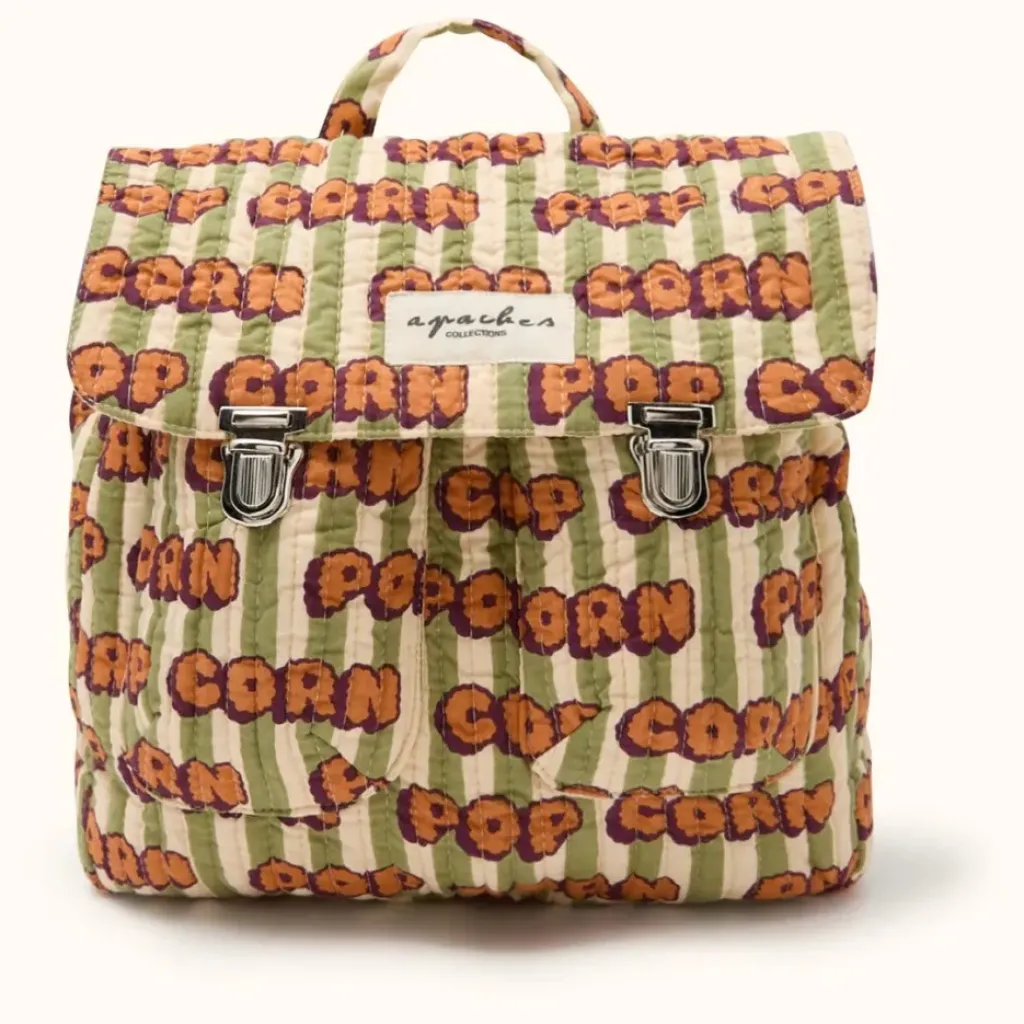 Apaches Collections Sac à Dos Suji Pop Corn Olive - Sale