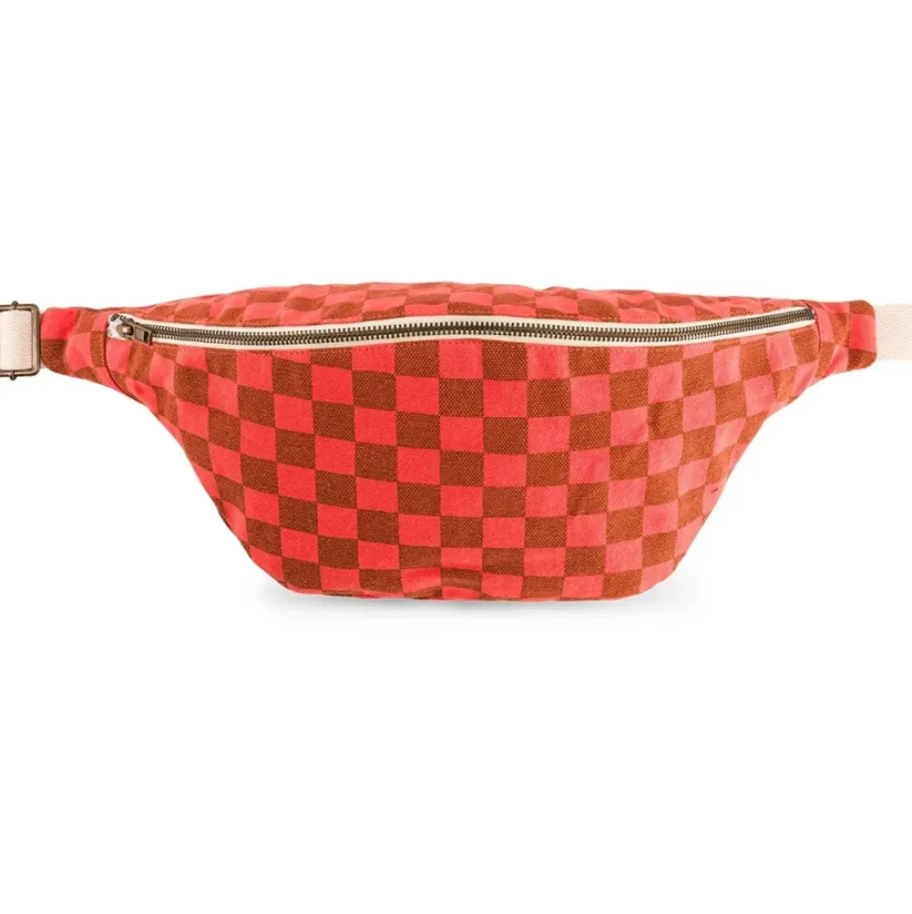 Rose In April Sac Banane Damiers Corail - Fashion