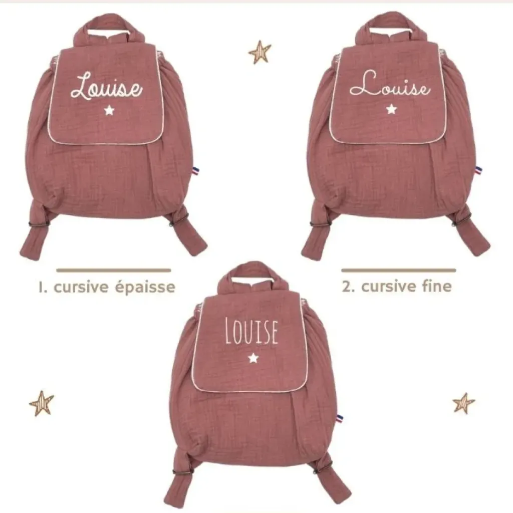 Oh la la Paris Sac Personnalisable Double Gaze Vieux Rose - New