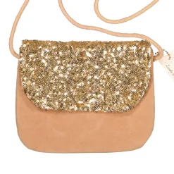 Luciole et Petit Pois Sac Velours Sequins Dorés - Discount