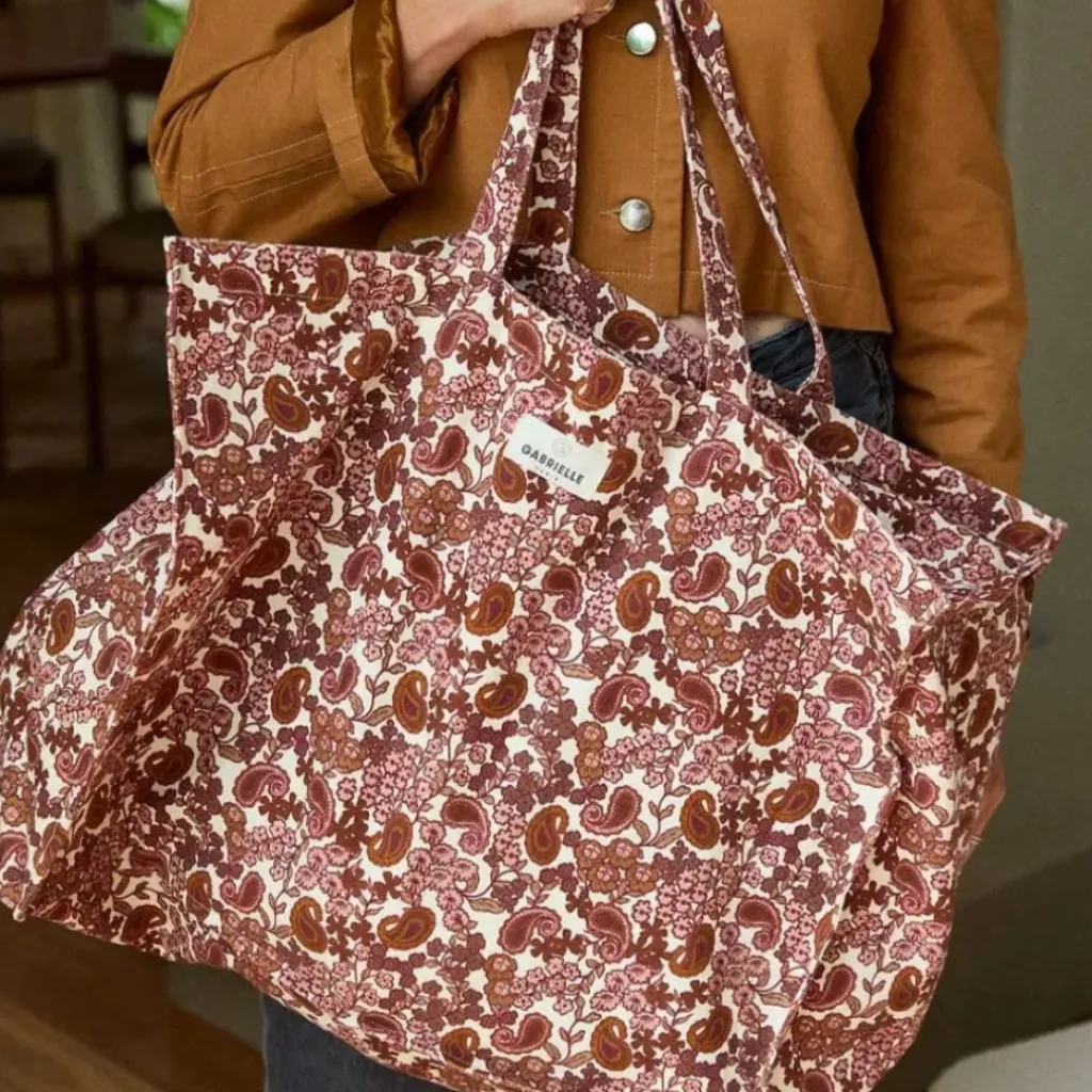 Gabrielle Paris Sac Week-End Arabesque Bordeaux - Clearance