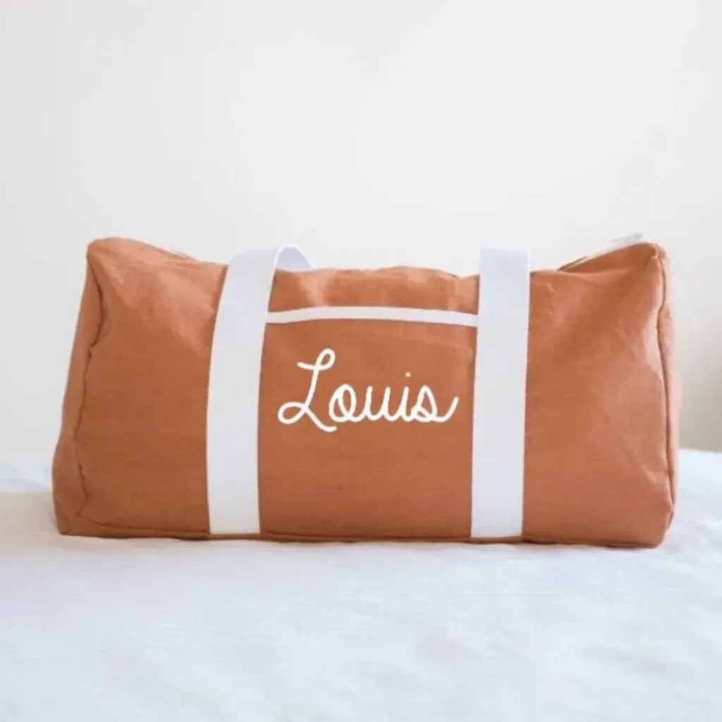 Oh la la Paris Sac Week-end Personnalisable Camel - Discount