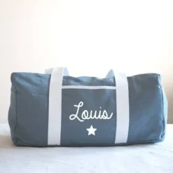 Oh la la Paris Sac Week-end Personnalisable Bleu Gris - Sale