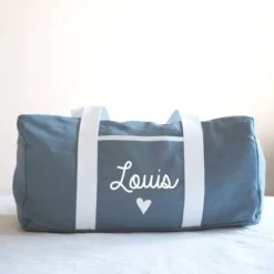 Oh la la Paris Sac Week-end Personnalisable Bleu Gris - Sale