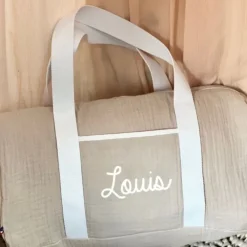 Oh la la Paris Sac Week-end Personnalisable Beige - Sale