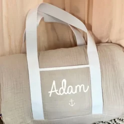 Oh la la Paris Sac Week-end Personnalisable Beige - Sale