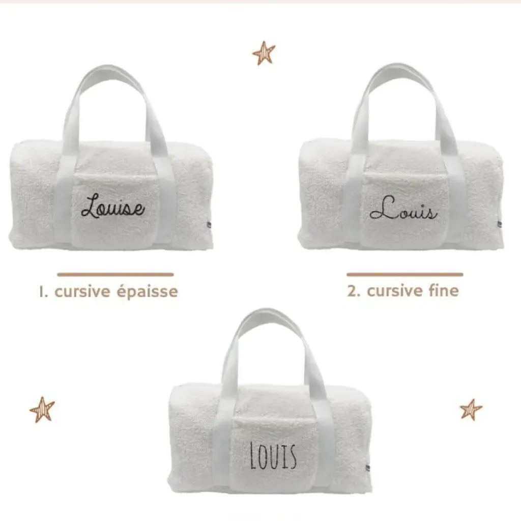 Oh la la Paris Sac Week-end Personnalisable Moumoute - New