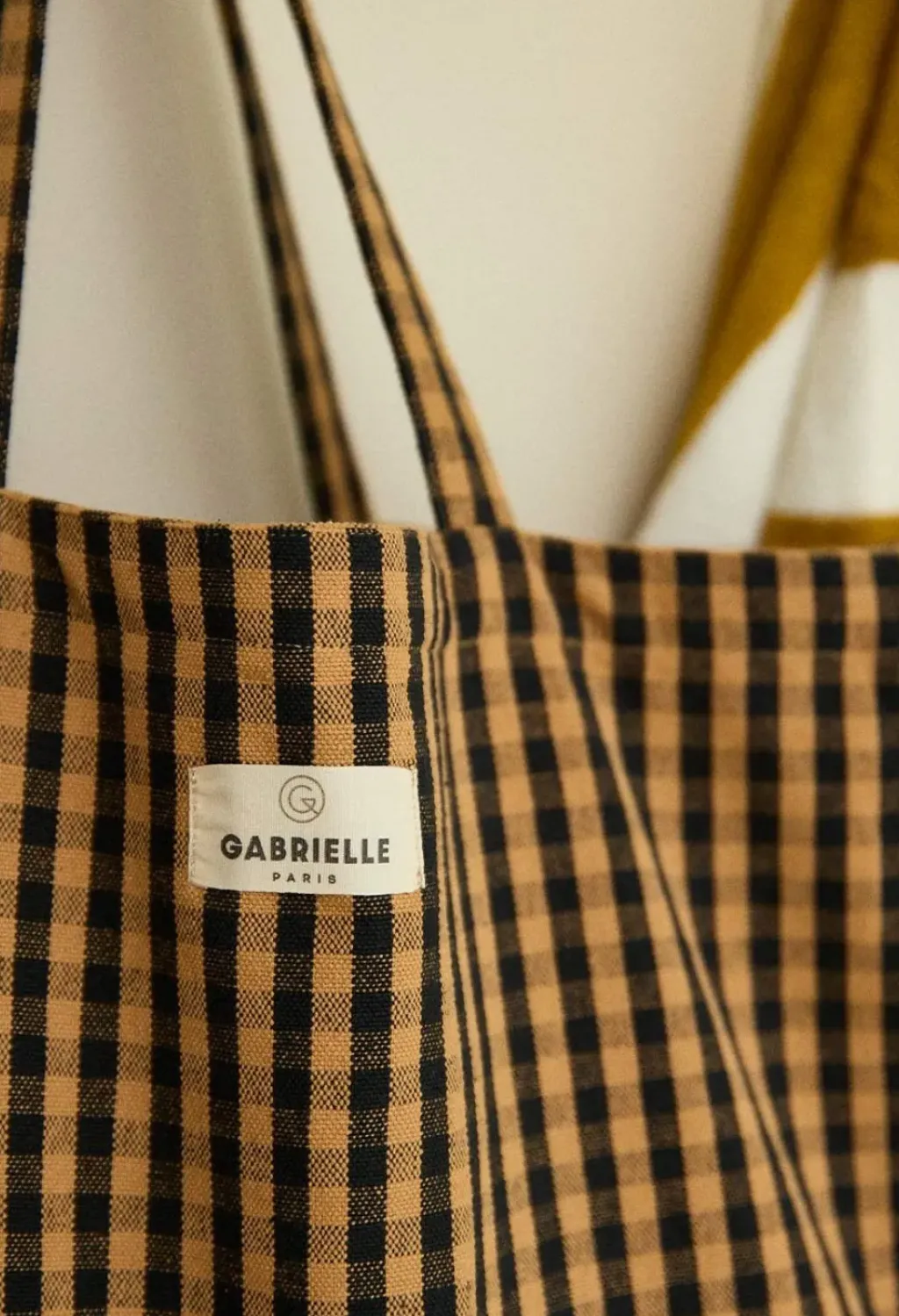 Gabrielle Paris Sac Week-End Vichy Café - Sale