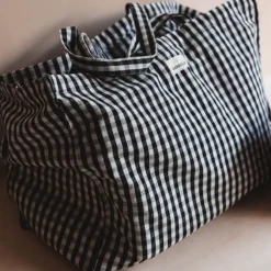 Gabrielle Paris Sac Week-end Vichy Noir - Fashion