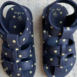 Konges Slojd Sandales Bleu Marine à Pois - Hot