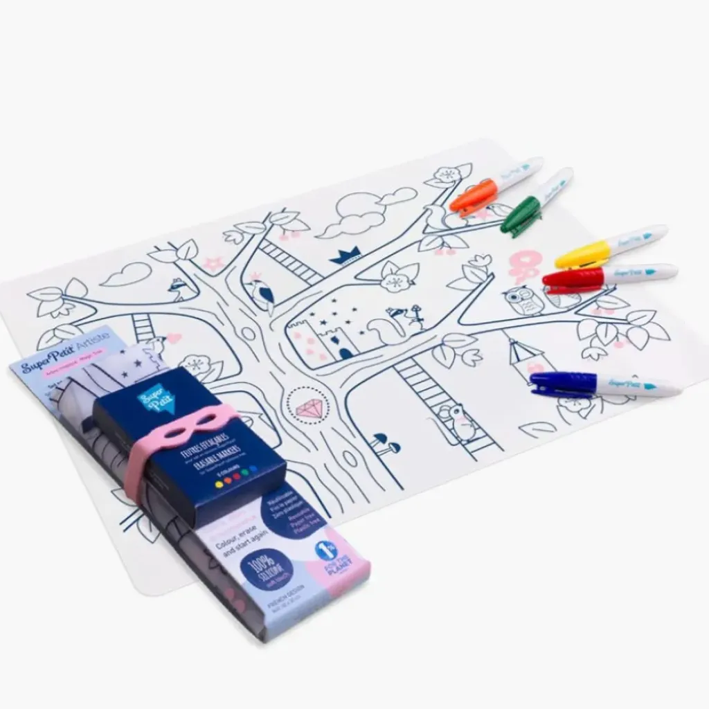 Les Biscottes Set Silicone à Colorier Arbre Magique - Super Petit Sale